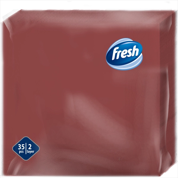 FRESH PAPIRNA SALVETA BORDO 2 SLOJA 33X33CM 35KOM