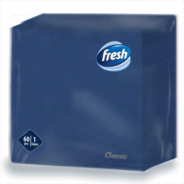 FRESH PAPIRNA SALVETA CLASSIC PLAVA 1 SLOJ 33X33CM 60KOM
