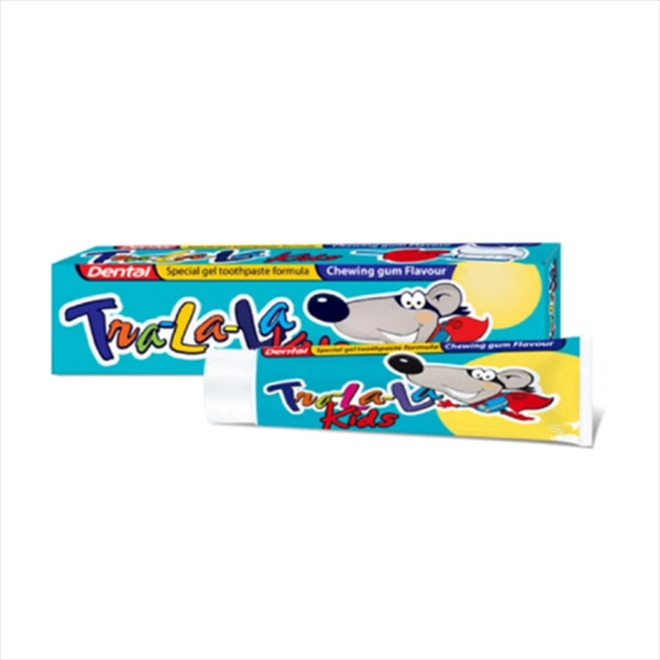 DENTAL DEČIJA PASTA ZA ZUBE TRA-LA-LA KIDS ŽVAKAĆA GUMA 50ML