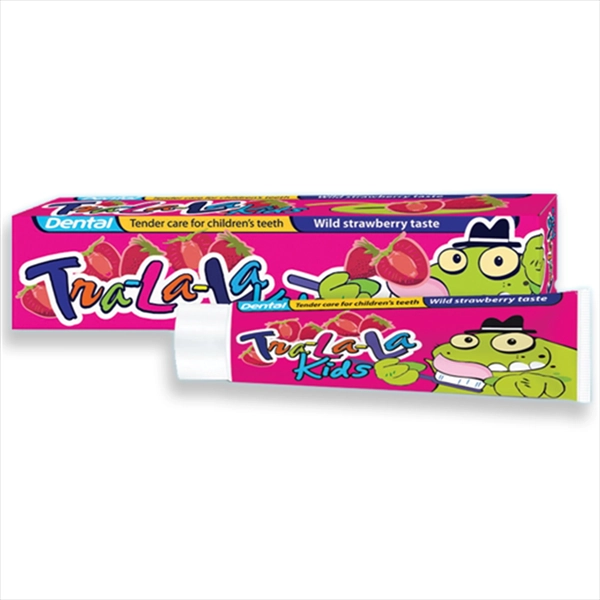 DENTAL DEČIJA PASTA ZA ZUBE TRA-LA-LA KIDS STRAWBERRY 50ML