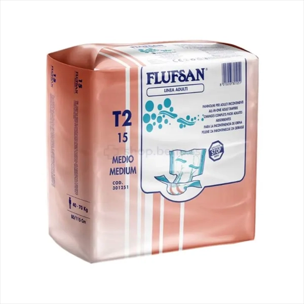 FLUFSAN PELENE ZA ODRASLE NOĆNE MEDIUM 15KOM
