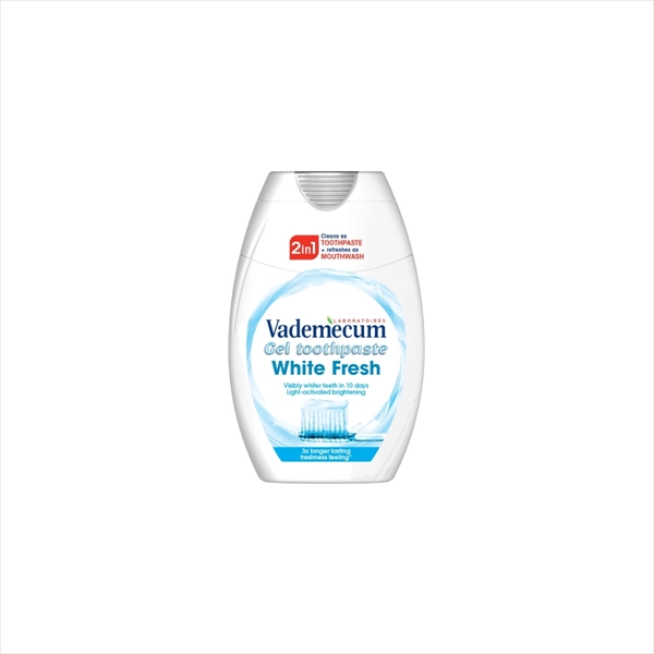 VADEMECUM PASTA ZA ZUBE 2U1 WHITE FRESH 75ML