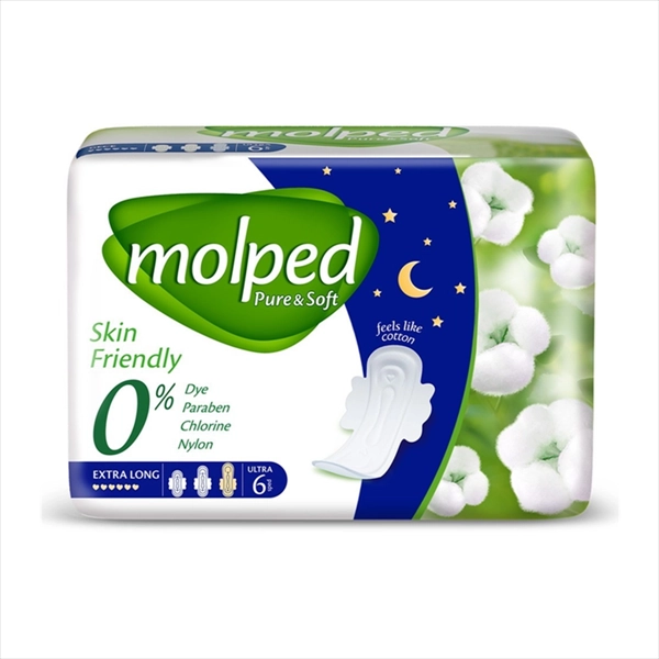 MOLPED HIGIJENSKI ULOŠCI PURE&SOFT NIGHT EXTRA LONG 6KOM