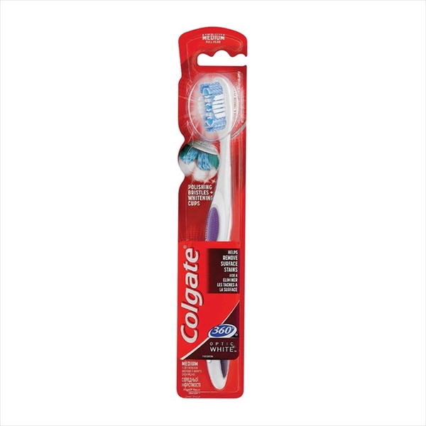 COLGATE ČETKICA ZA ZUBE 360 OPTIC WHITE MEDIUM 1KOM