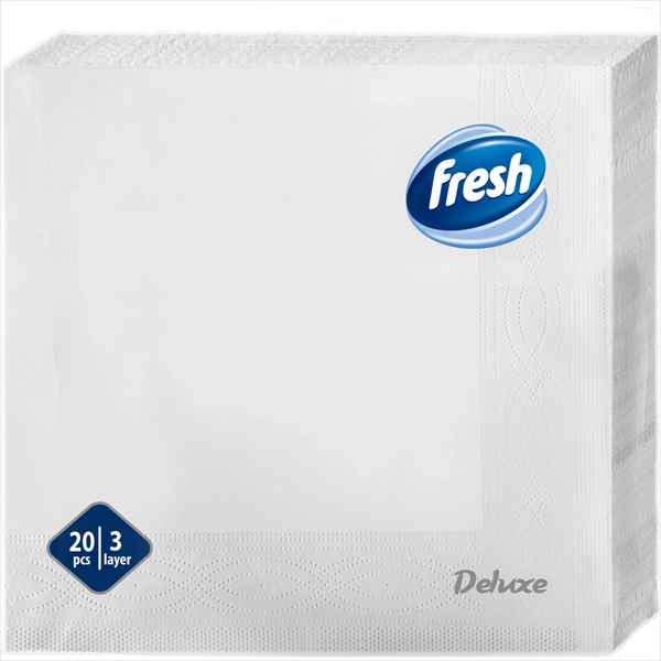 FRESH PAPIRNA SALVETA DELUXE BELA 3 SLOJA 33X33CM 20KOM