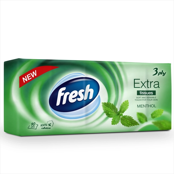 FRESH PAPIRNE MARAMICE EXTRA MENTA 3 SLOJA 10X10KOM
