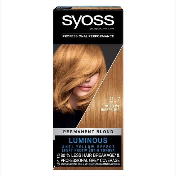 SYOSS BOJA ZA KOSU 8-7 MED PLAVA