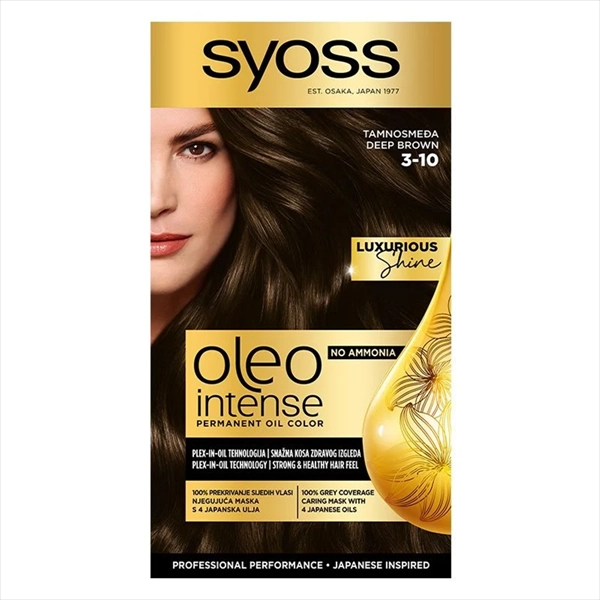 SYOSS OLEO INTENSE BOJA ZA KOSU 3-10 TAMNOSMEĐA