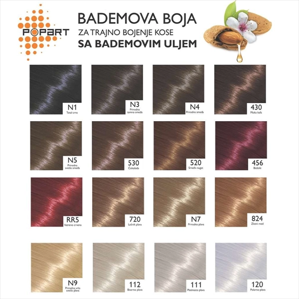 STILL POPART BADEM BOJA ZA KOSU 824 ZLATNI MED