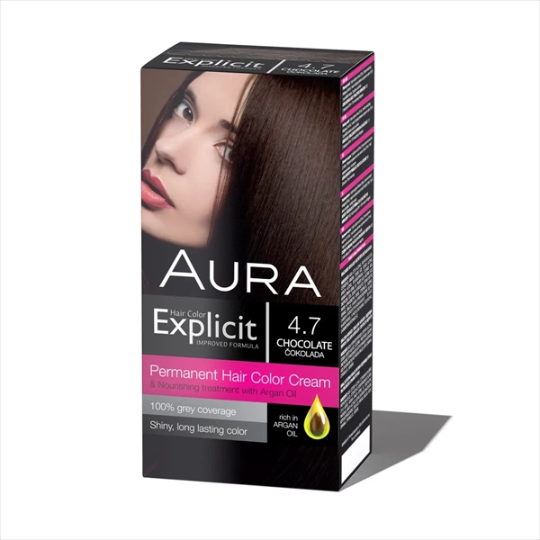 AURA EXPLICIT BOJA ZA KOSU 4.7 ČOKOLADA