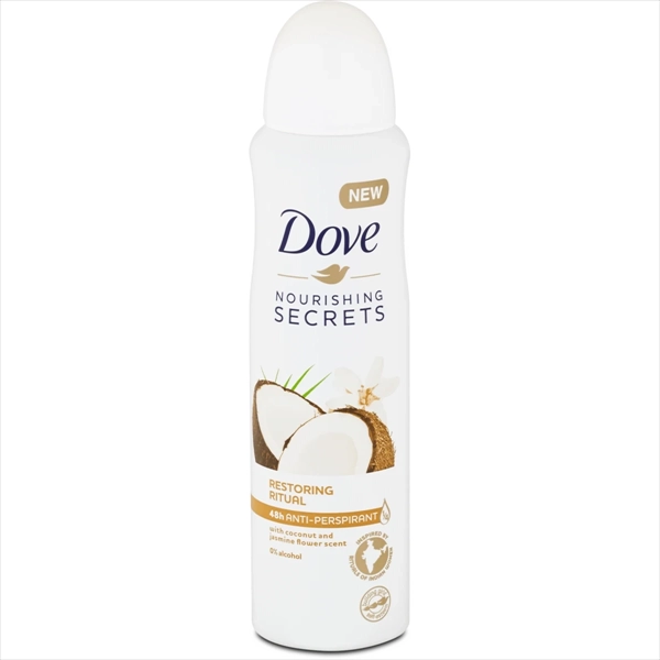 DOVE DEO SPREJ RESTORING RITUAL COCONUT&JASMINE FLOWER 150ML