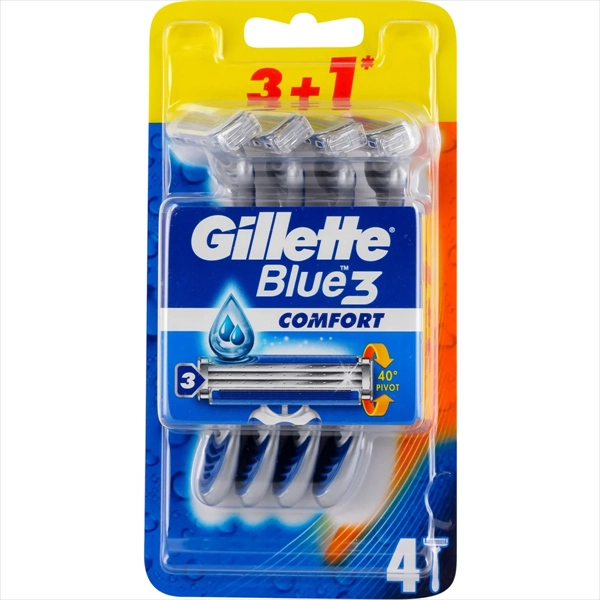 GILLETTE JEDNOKRATNI BRIJAČ BLUE 3 COMFORT 4KOM