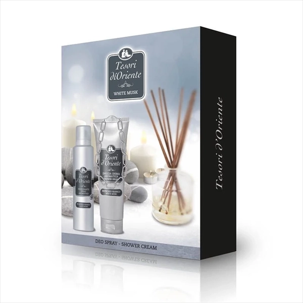 TESORI D' ORIENTE SET WHITE MUSK WOMEN (DEO SPR. 150ML+GEL TUŠ. 250ML)
