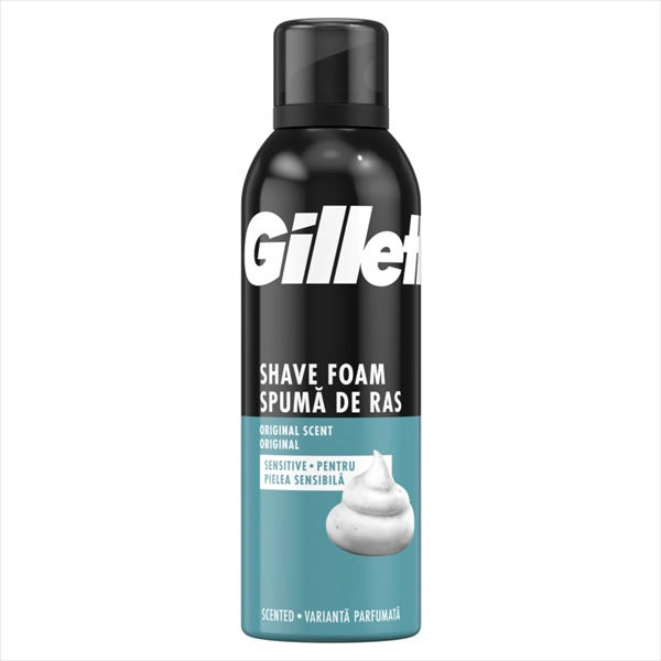 GILLETTE PENA ZA BRIJANJE SENSITIVE SKIN ORIGINAL SCENT 200ML