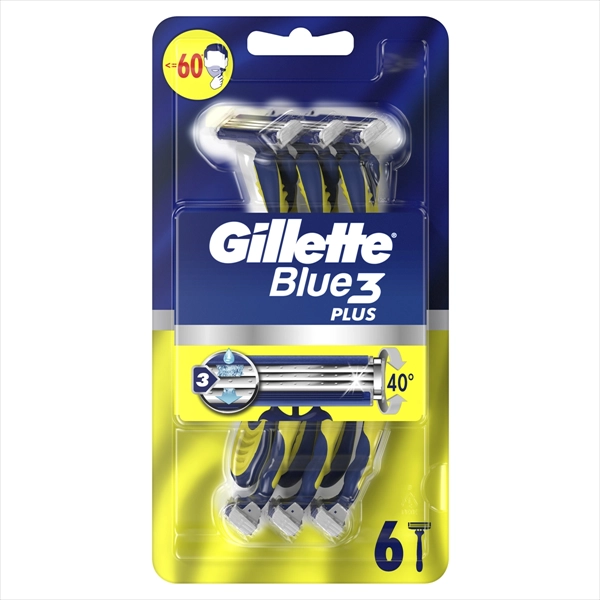 GILLETTE JEDNOKRATNI BRIJAČ BLUE 3 PLUS 6KOM