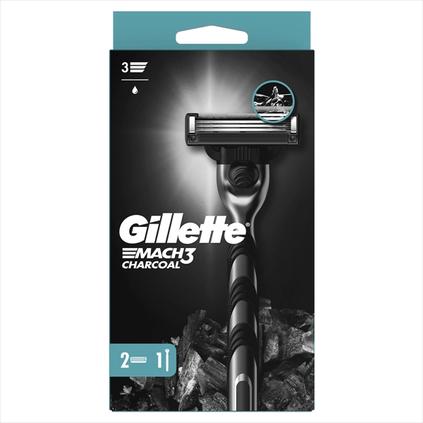 GILLETTE BRIJAČ MACH 3 CHARCOAL DRŠKA + 2 DOPUNE
