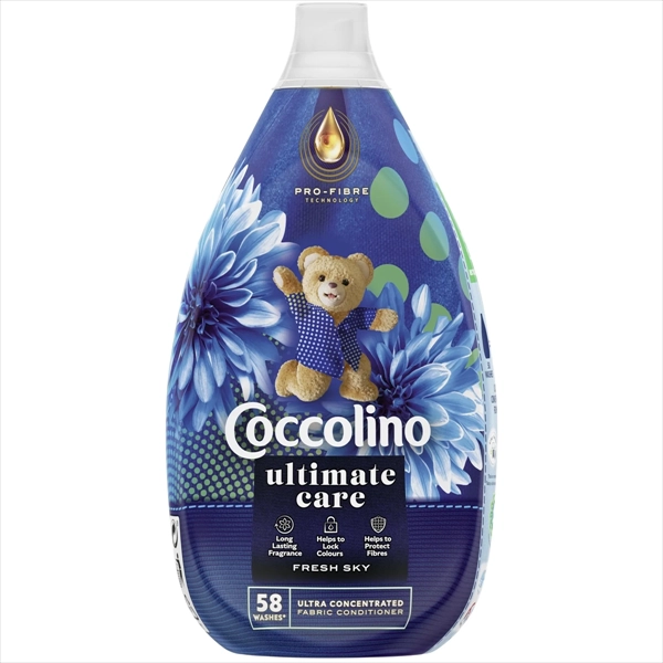 COCCOLINO OMEKŠIVAČ ZA VEŠ FRESH SKY 58 PRANJA 870ML