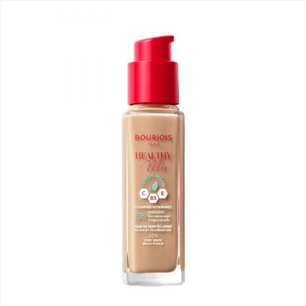 BOURJOIS TEČNI PUDER HEALTHY MIX VEGAN 55 DEEP BIEGE 30ML