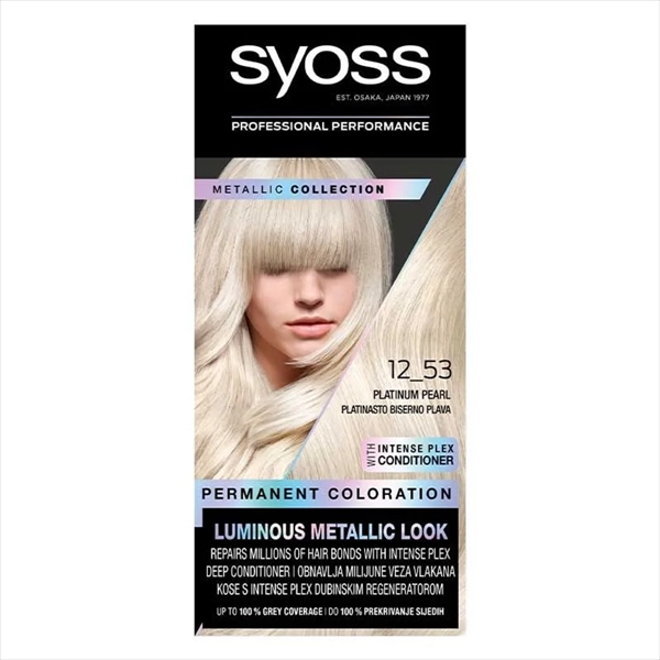 SYOSS BOJA ZA KOSU 12-53 PLATINASTO BISERNO PLAVA
