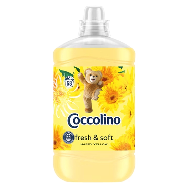 COCCOLINO OMEKŠIVAČ ZA VEŠ HAPPY YELLOW 68 PRANJA 1.7L