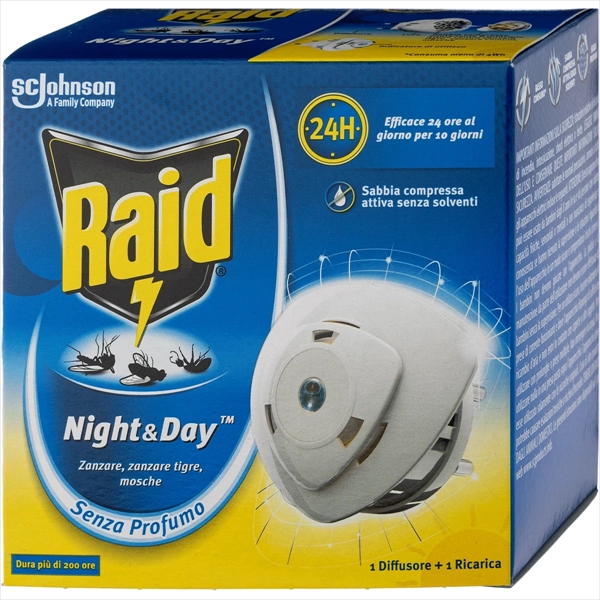 RAID EL.APARAT PROTIV KOMARACA NIGHT&DAY 24H 1 APARAT + 1 DOPUNA