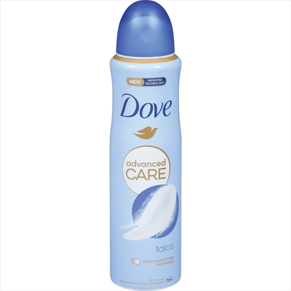 DOVE DEO SPREJ ADVANCED CARE TALCO 150ML