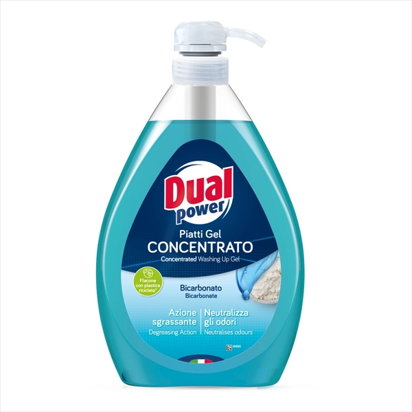 DUAL GEL DETERDŽENT ZA PRANJE SUDOVA BICARBONATO PUMPICA 1L
