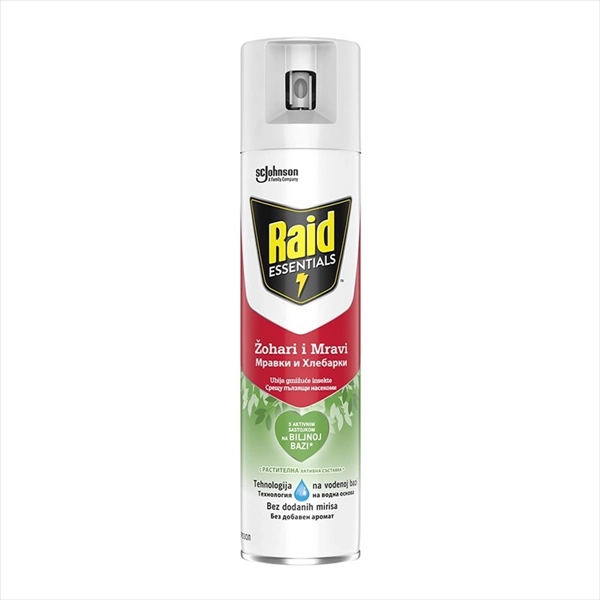 RAID ESSENTIALS SPREJ PROTIV GMIŽUĆIH INSEKATA 400ML