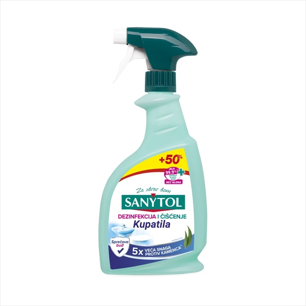 SANYTOL SRED. ZA ČIŠĆENJE I DEZINFEKCIJU KUPATILA XXL EUCALYPTUS 750ML