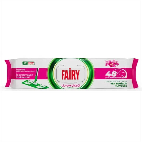 FAIRY VLAŽNE MARAMICE ZA PODOVE LILY 50KOM
