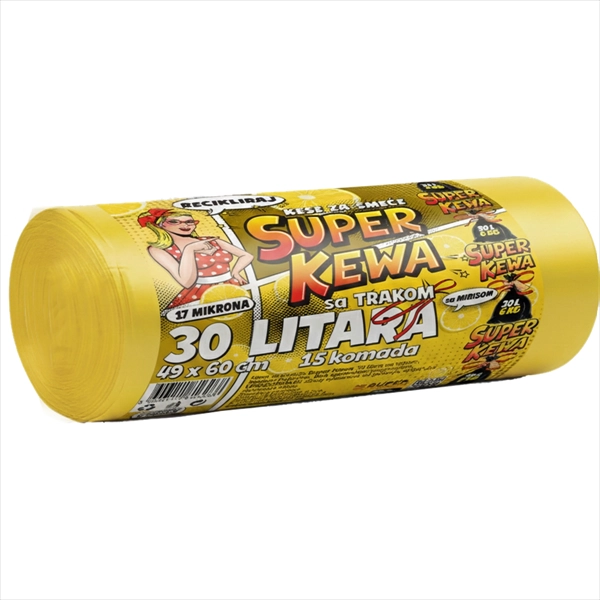 SUPER KEWA KESE ZA SMECE 30L 15/1