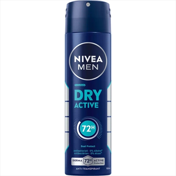 NIVEA MEN DEO DRY ACTIVE 150ML.