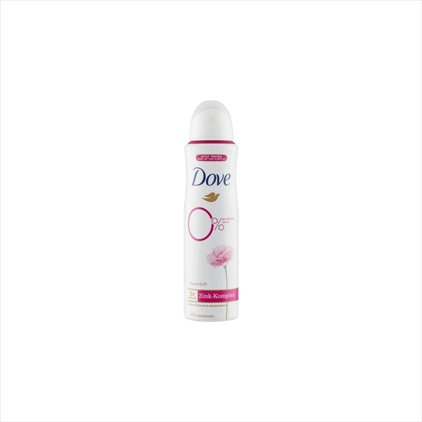 DOVE W. DEO ZERO ZINK 150ML.