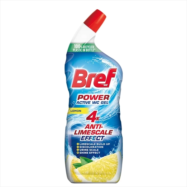BREF WC POWER GEL 4X LEMON 750ml