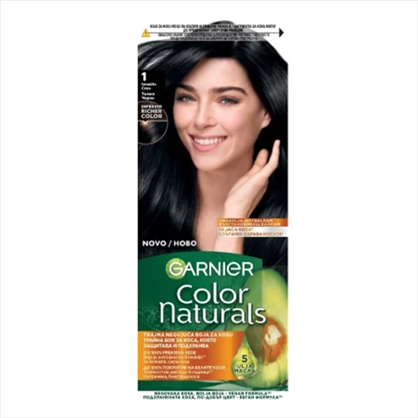 GARNIER COLOR NATURALS BOJA ZA KOSU 1 BLACK